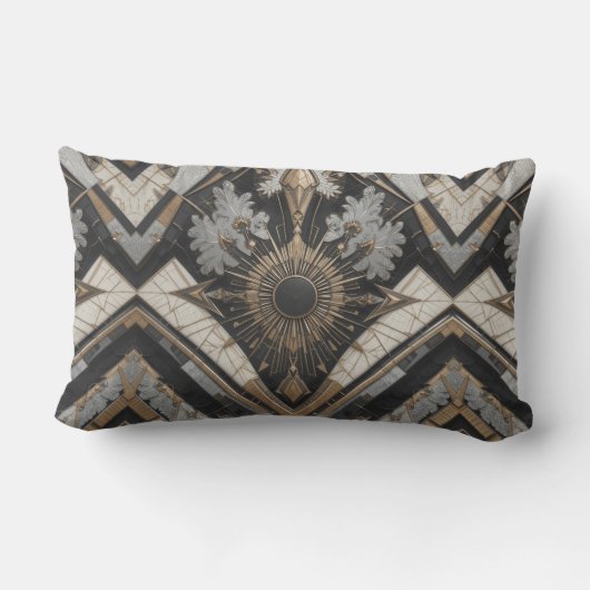 Coussin D'extérieur Rhomb Beige & Vert Texture Extérieur (Verso)