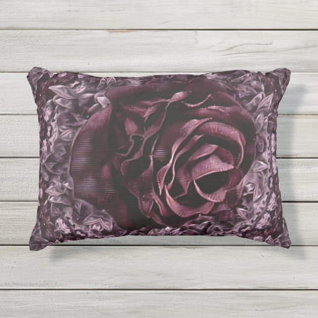 Coussin D'extérieur Rose Mandala (Devant)