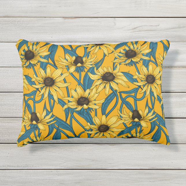 Coussin D'extérieur Rudbekia jaune (Devant)