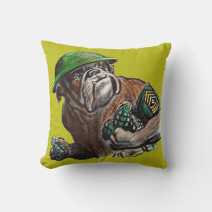 Coussin D'extérieur Sgt Rover, chien-chien 2ème guerre mondiale