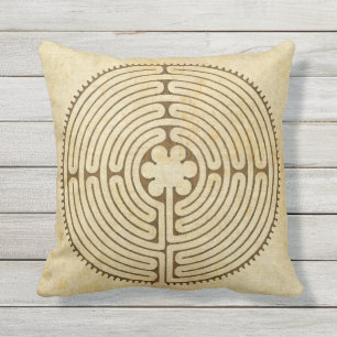 Coussin D'extérieur Style 1 d'antiquité de labyrinthe de Chartres +