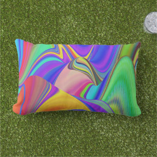 Coussin D'extérieur Summerfeel, Rainbowart 3D Abstrait