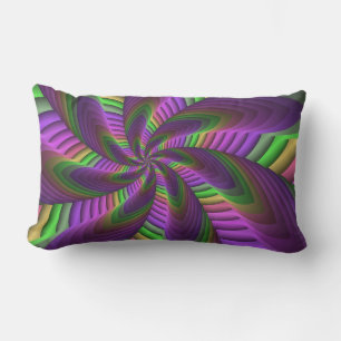 Coussin D'extérieur Super Énergétique coloré Neon Motif fractal
