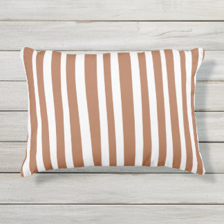 Coussin D'extérieur Terracotta Bandes Modernes Minimalistes
