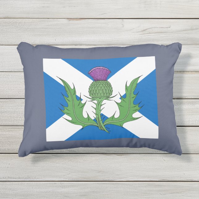 Coussin D'extérieur Thistle écossais et sel (Devant)