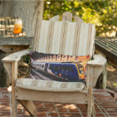 Coussin D'extérieur Train bleu et jaune (Chaise)