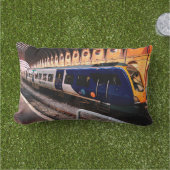 Coussin D'extérieur Train bleu et jaune (Herbe)