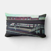 Coussin D'extérieur Train rouge et blanc (Verso)