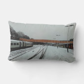 Coussin D'extérieur Trains, à la gare (Verso)