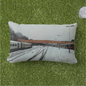 Coussin D'extérieur Trains, à la gare (Herbe)