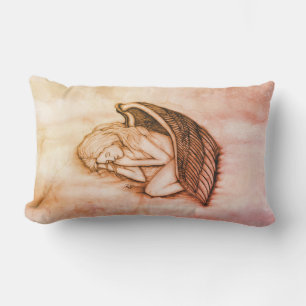 Coussin D'extérieur Un Ange endormi sur les nuages des cieux