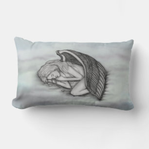 Coussin D'extérieur Un Ange endormi sur les nuages des cieux