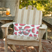 Coussin D'extérieur Un Motif d'aquarelle de melon (Chaise)