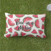 Coussin D'extérieur Un Motif d'aquarelle de melon (Herbe)
