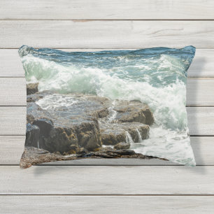 Coussin D'extérieur Vagues de l'océan d'Acadie Maine