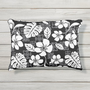 COUSSIN D'EXTÉRIEUR VENDREDI ALOHA (NOIR/GRIS)