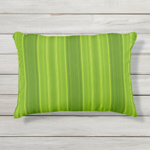 Coussin D'extérieur Vert joyeux rayé