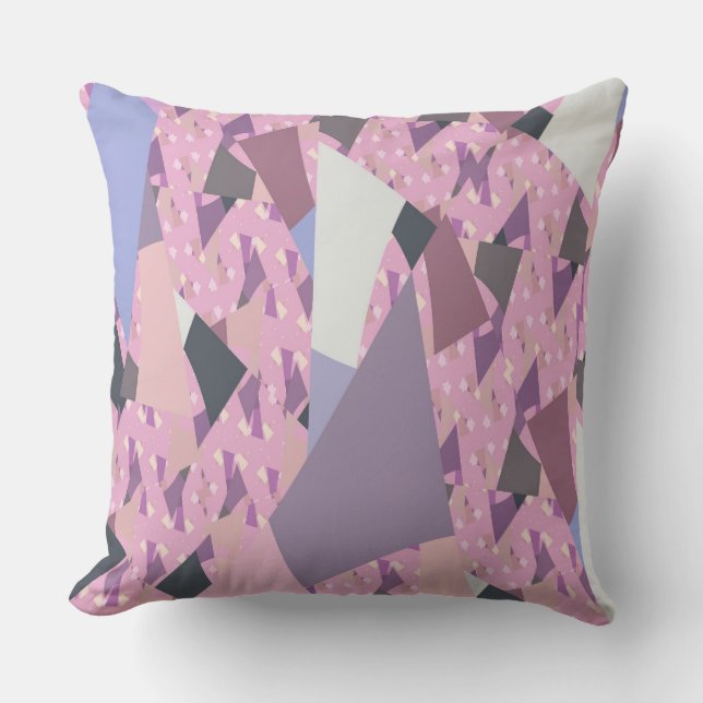 COUSSIN D'EXTÉRIEUR VOILES SUNSET ABSTRAITES (Recto)