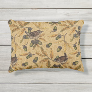 Coussin D'extérieur Wrens et glands sur le miel