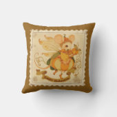 Coussin d'Halloween Adorable Souriceau Citrouille (Verso)