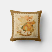 Coussin d'Halloween Adorable Souriceau Citrouille (Recto)
