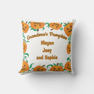 Coussin d'Halloween Citrouilles de grand-mère