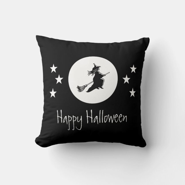 Coussin d'Halloween, Noir (Recto)