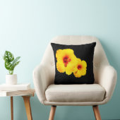 Coussin d'Hibiscus jaune (Chaise)