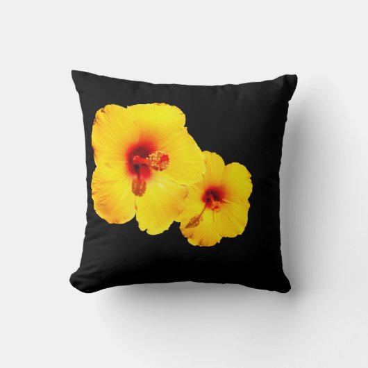 Coussin d'Hibiscus jaune (Recto)