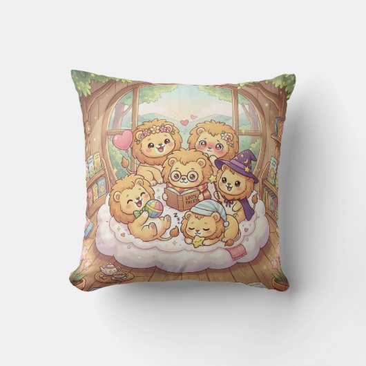Coussin d'histoire du Lion Cosy (Recto)