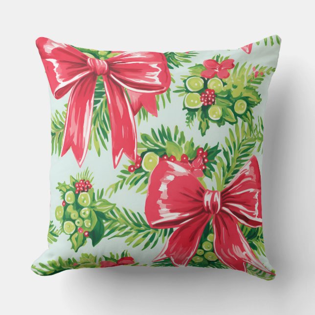 Coussin d'hiver moderne Snowflake - Neutre (Recto)