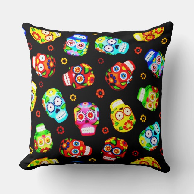 Coussin Dia De Los Muertos (Recto)