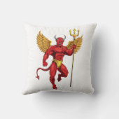 Coussin Diable avec trident (Verso)
