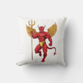 Coussin Diable avec trident (Recto)
