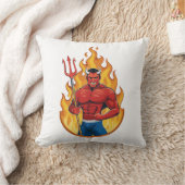 Coussin Diable avec trident (Couverture)