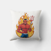 Coussin Diable avec trident (Verso)