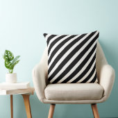 Coussin Diagonale en noir et blanc (Chaise)