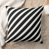 Coussin Diagonale en noir et blanc (Couverture)