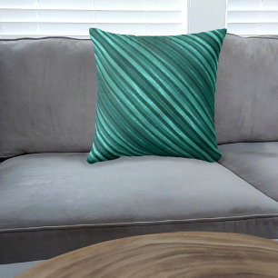 Coussin Diagonale turquoise triée