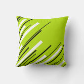 Coussin Diagonales - Vert citron vert (Verso)