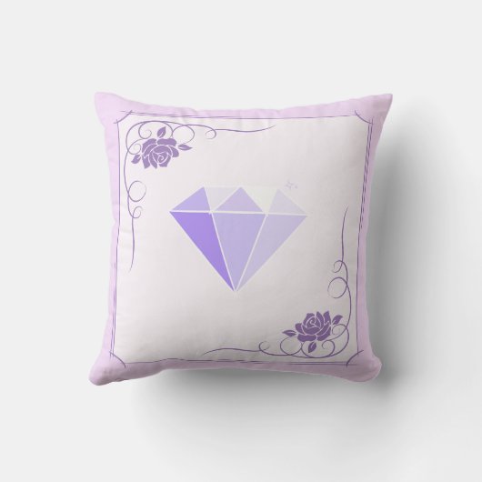 Coussin Diamant. Bijou. 60e anniversaire de mariage (Verso)