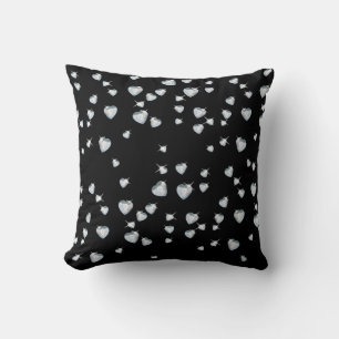 Coussin Diamants étincelants du coeur