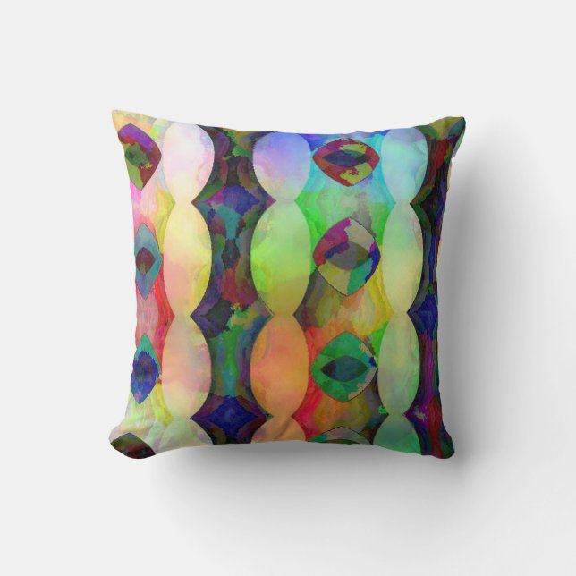 Coussin Diamants verticaux et ovales de plasma (Recto)