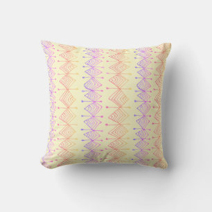 Coussin Diamètre géométrique arc-en-ciel Prises colorées V