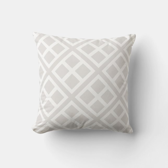 Coussin Diamond4 [gray] - Japanese Traditional Pattern (Recto)