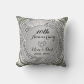 Coussin Diamonds et Silver 10th Wedding Anniversary (Recto)