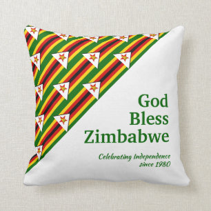 Coussin DIEU BÉNÉFICIE ZIMBABWE Personnalisable