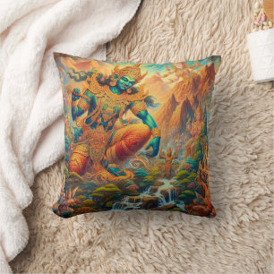 Coussin Dieu dans la Vallée Céleste