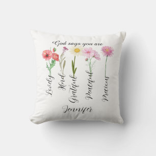Coussin Dieu dit que vous êtes, anniversaire de mariage ch