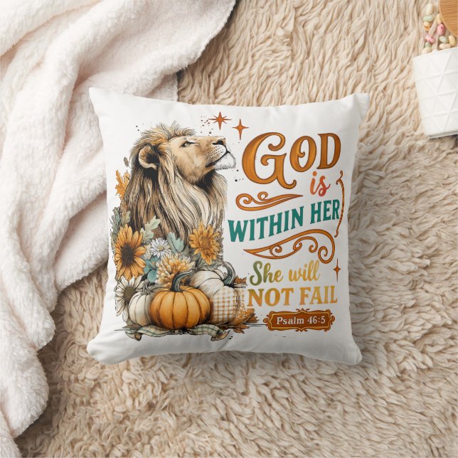 Coussin Dieu Est En Elle... (Couverture)